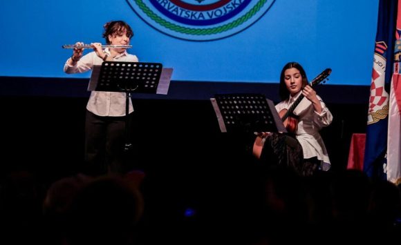 Nastup naših učenika na obilježavanju 34. obljetnice osnivanja 123. brigade HV Požega