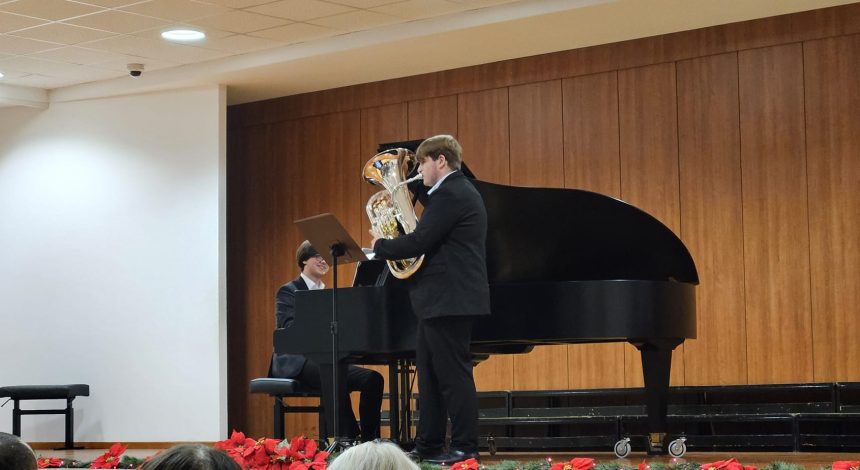 Nastup naših učenika Vice Krpana i Mihaela Mažurana na Svečanom koncertu povodom obilježavanja Dana HDGPP-a