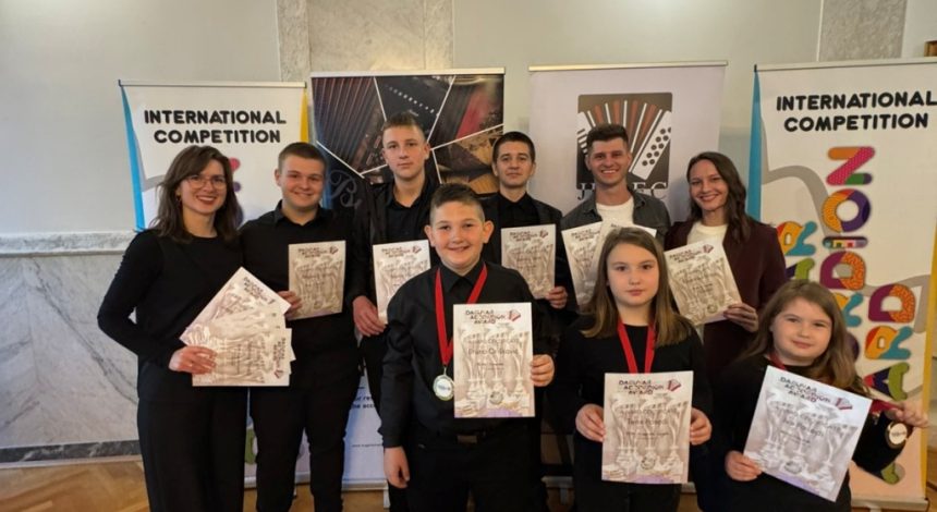 Izvrsni rezultati naših harmonikaša na Međunarodnom natjecanju Daruvar Accordion Award