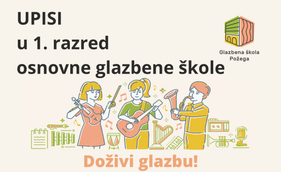 Otvorene prijave za upis u 1. razred osnovne glazbene škole